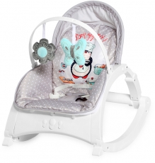 Детский шезлонг Lorelli ENJOY grey penguin